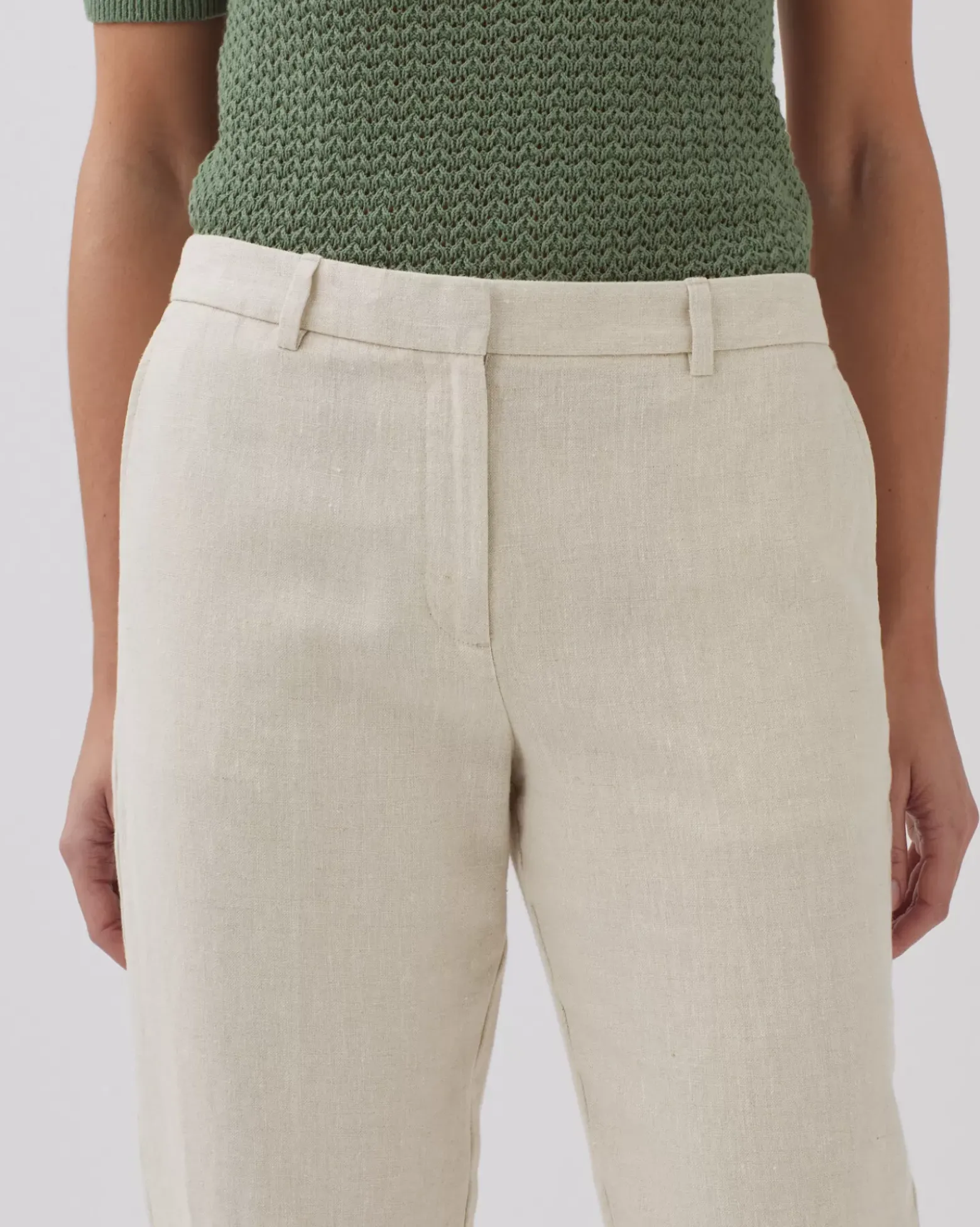 Pantalons|Comptoir des Cotonniers Marguerite - Pantalon Cigarette 0310 Beige Natural