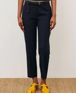 Pantalons|Comptoir des Cotonniers Marguerite - Pantalon Cigarette Night Sky