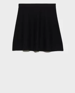 Jupes & Shorts|Comptoir des Cotonniers Mini Jupe En Laine 8891 09 Black