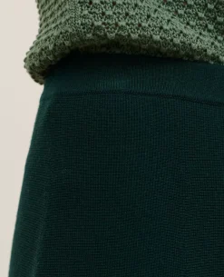 Jupes & Shorts|Comptoir des Cotonniers Mini Jupe En Laine 8850 54 Green
