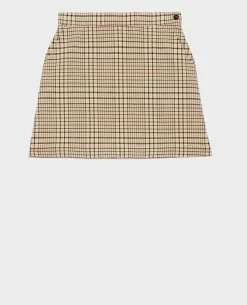 Jupes & Shorts|Comptoir des Cotonniers Minijupe A Carreaux 0400 Cream Checks