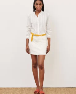 Jupes & Shorts|Comptoir des Cotonniers Minijupe En Jean 0003 White Denim