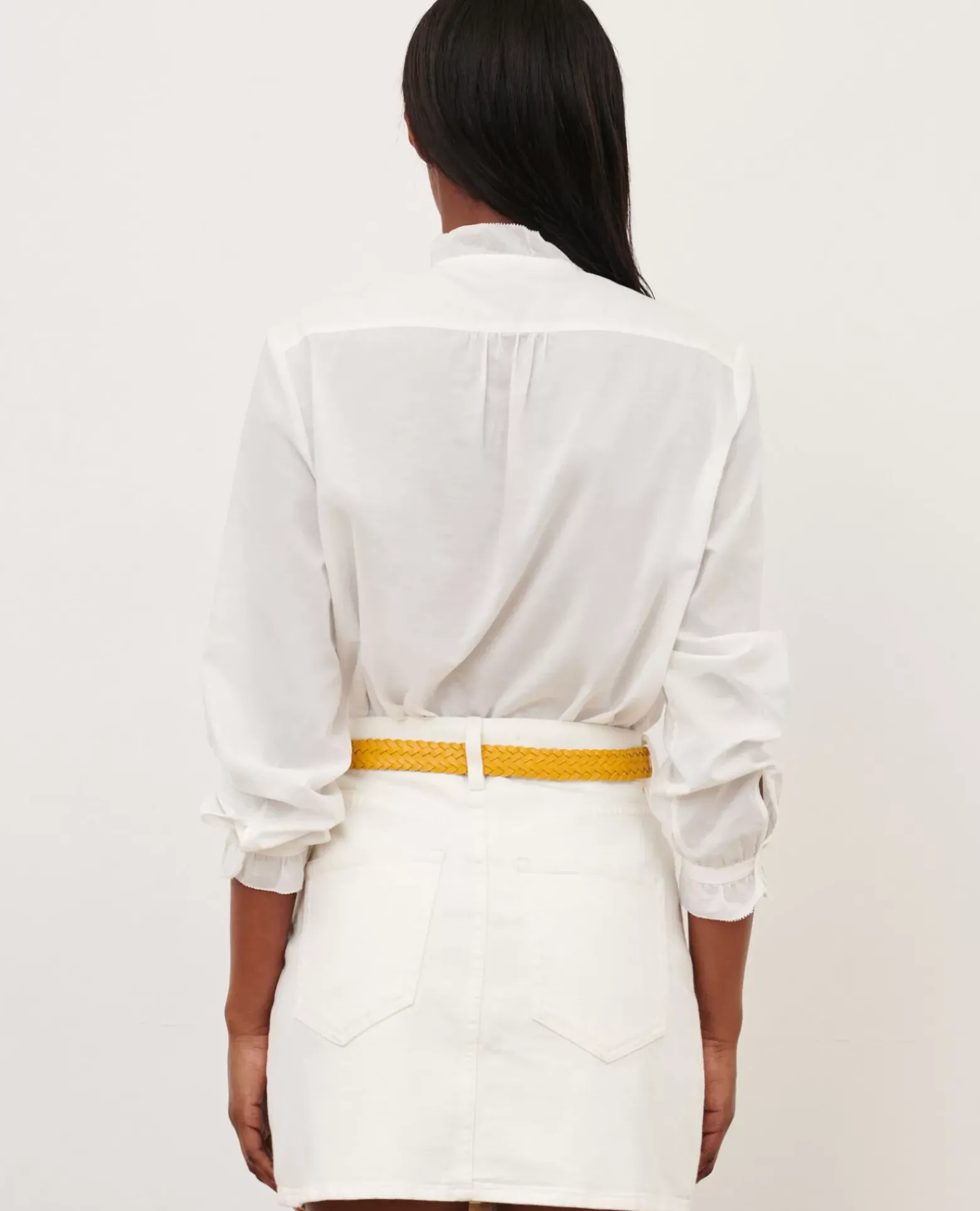Jupes & Shorts|Comptoir des Cotonniers Minijupe En Jean 0003 White Denim