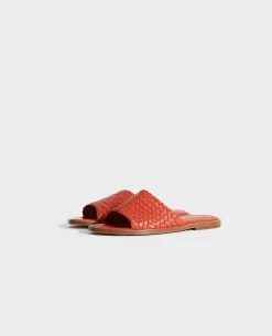 Chaussures|Comptoir des Cotonniers Pam - Sandales En Cuir 29 Dark Orange