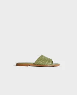 Chaussures|Comptoir des Cotonniers Pam - Sandales En Cuir 58 Green