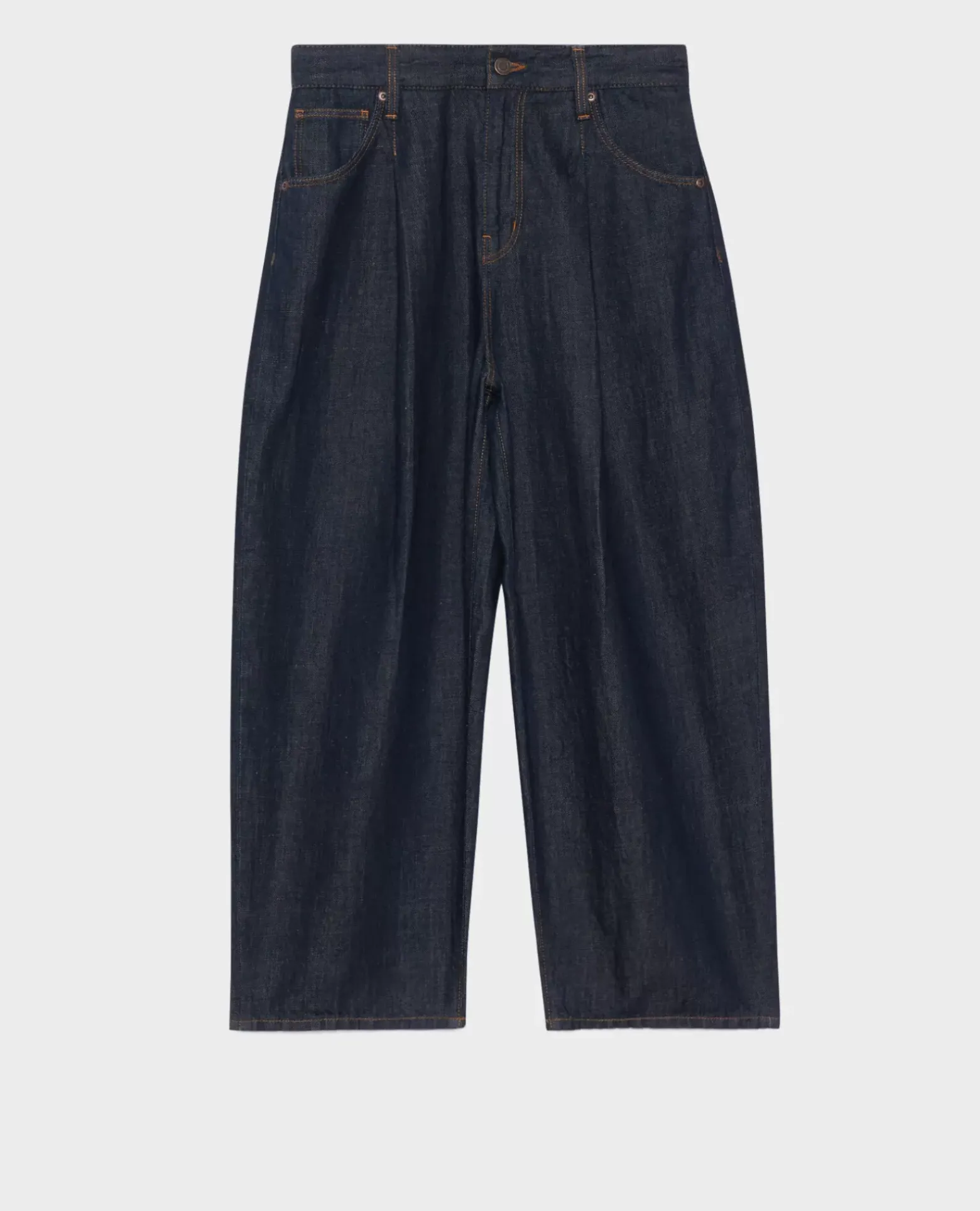 Pantalons|Comptoir des Cotonniers Peggy - Pantalon En Toile Denim 0681 Rinse Denim