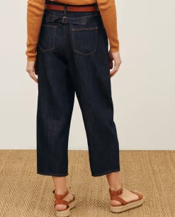 Pantalons|Comptoir des Cotonniers Peggy - Pantalon En Toile Denim 0681 Rinse Denim