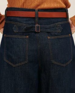 Pantalons|Comptoir des Cotonniers Peggy - Pantalon En Toile Denim 0681 Rinse Denim