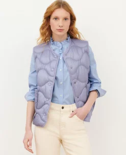 Vestes & Trenchs|Comptoir des Cotonniers Plume - Veste Sans Manches 0720 Persian Violet