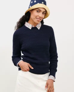 Maille|Comptoir des Cotonniers Pull Ajoure En Laine Merinos 4277 Night_Sky