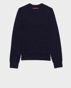 Maille|Comptoir des Cotonniers Pull Ajoure En Laine Merinos 4277 Night_Sky