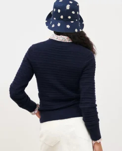 Maille|Comptoir des Cotonniers Pull Ajoure En Laine Merinos 4277 Night_Sky