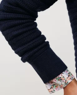Maille|Comptoir des Cotonniers Pull Ajoure En Laine Merinos 4277 Night_Sky