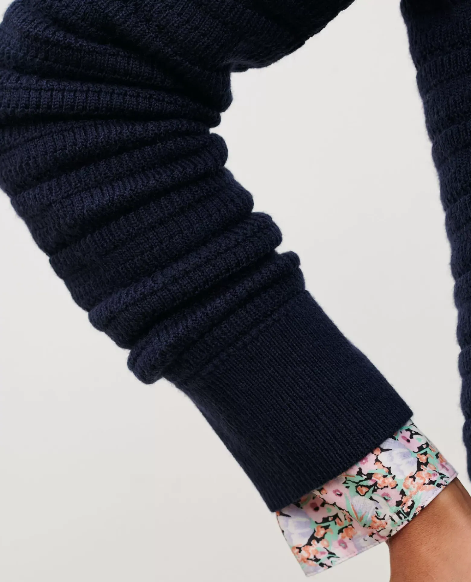 Maille|Comptoir des Cotonniers Pull Ajoure En Laine Merinos 4277 Night_Sky