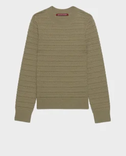 Maille|Comptoir des Cotonniers Pull Ajoure En Laine Merinos 0560 Vetiver