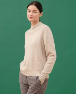 Maille|Comptoir des Cotonniers Pull Col Montant En Cachemire 8810 02 Lightgray