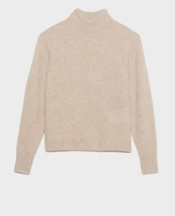 Maille|Comptoir des Cotonniers Pull Col Montant En Cachemire 8810 02 Lightgray