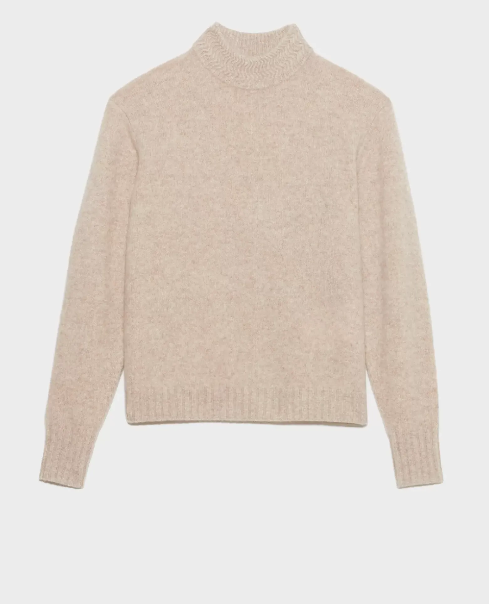 Maille|Comptoir des Cotonniers Pull Col Montant En Cachemire 8810 02 Lightgray