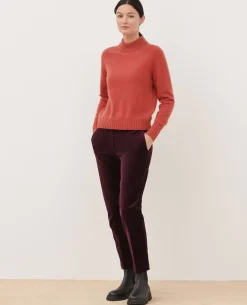 Maille|Comptoir des Cotonniers Pull Col Montant En Cachemire 8830 16 Red