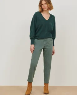 Maille|Comptoir des Cotonniers Pull En Cachemire 8817 58 Darkgreen