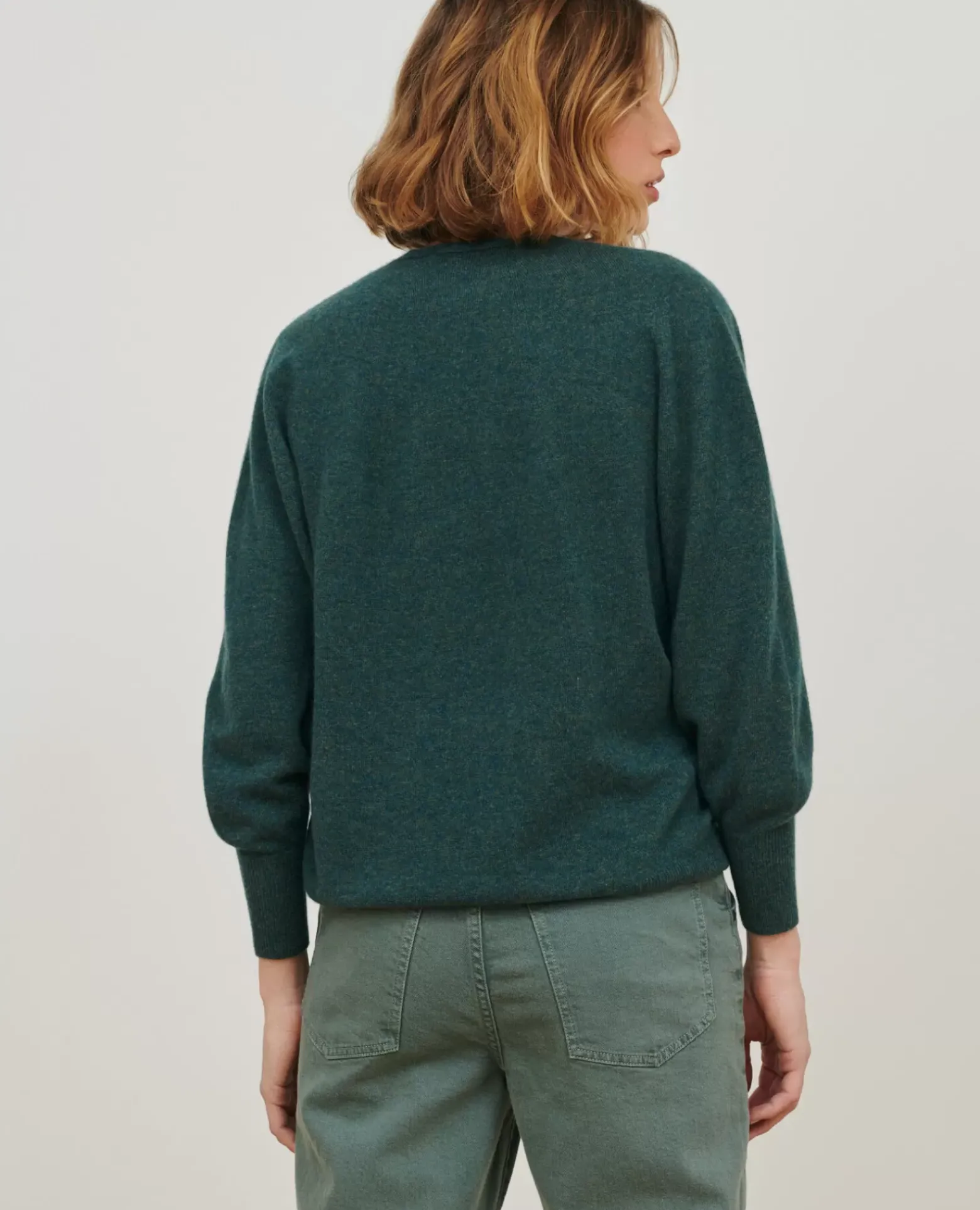 Maille|Comptoir des Cotonniers Pull En Cachemire 8817 58 Darkgreen