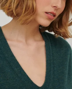 Maille|Comptoir des Cotonniers Pull En Cachemire 8817 58 Darkgreen