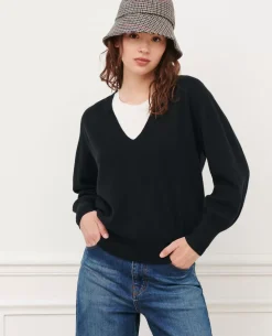 Maille|Comptoir des Cotonniers Pull En Cachemire 4216 Black_Beauty