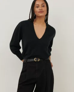 Maille|Comptoir des Cotonniers Pull En Cachemire 4216 Black_Beauty