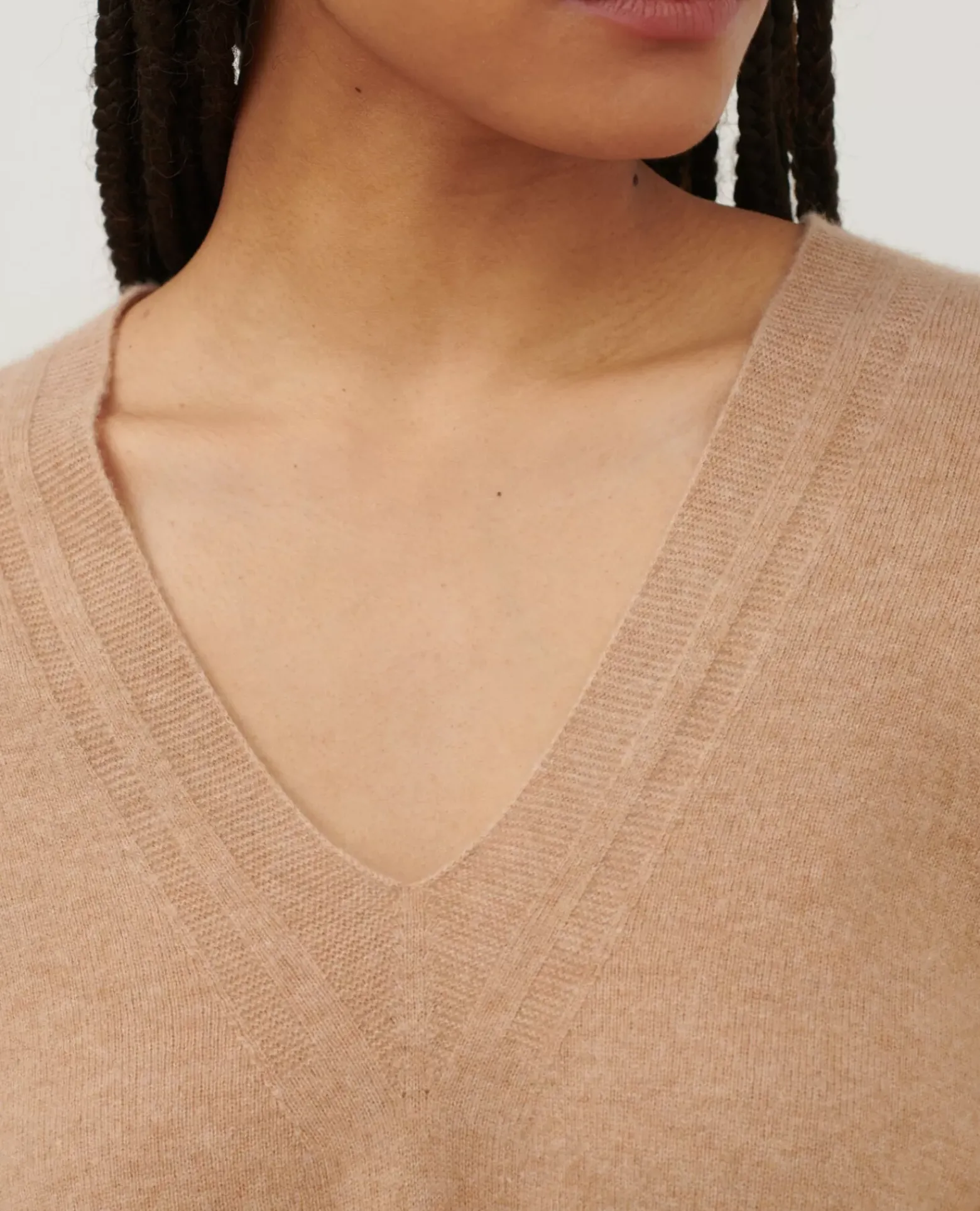 Maille|Comptoir des Cotonniers Pull En Cachemire 8803 32 Beige