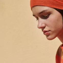 Maille|Comptoir des Cotonniers Pull Manches Courtes En Lin 0240 Tiger Lily Stripes