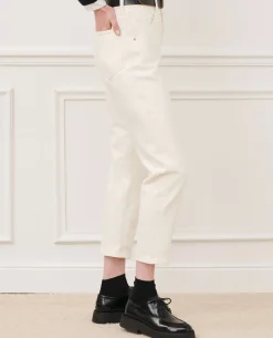 Jeans|Comptoir des Cotonniers Rita - Slouchy - Jean Ample En Coton 7209C 108 Denim White