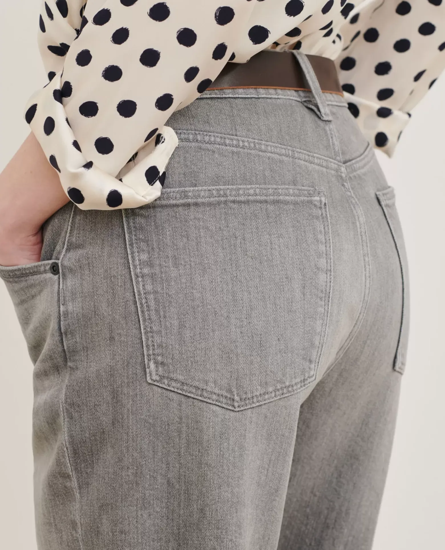 Jeans|Comptoir des Cotonniers Rita - Slouchy - Jean Ample En Coton 110 Denim Grey