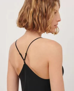 Robes|Comptoir des Cotonniers Robe Asymetrique Fluide 0093 Black
