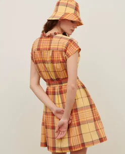 Robes|Comptoir des Cotonniers Robe Chemise En Coton 0241 Orange