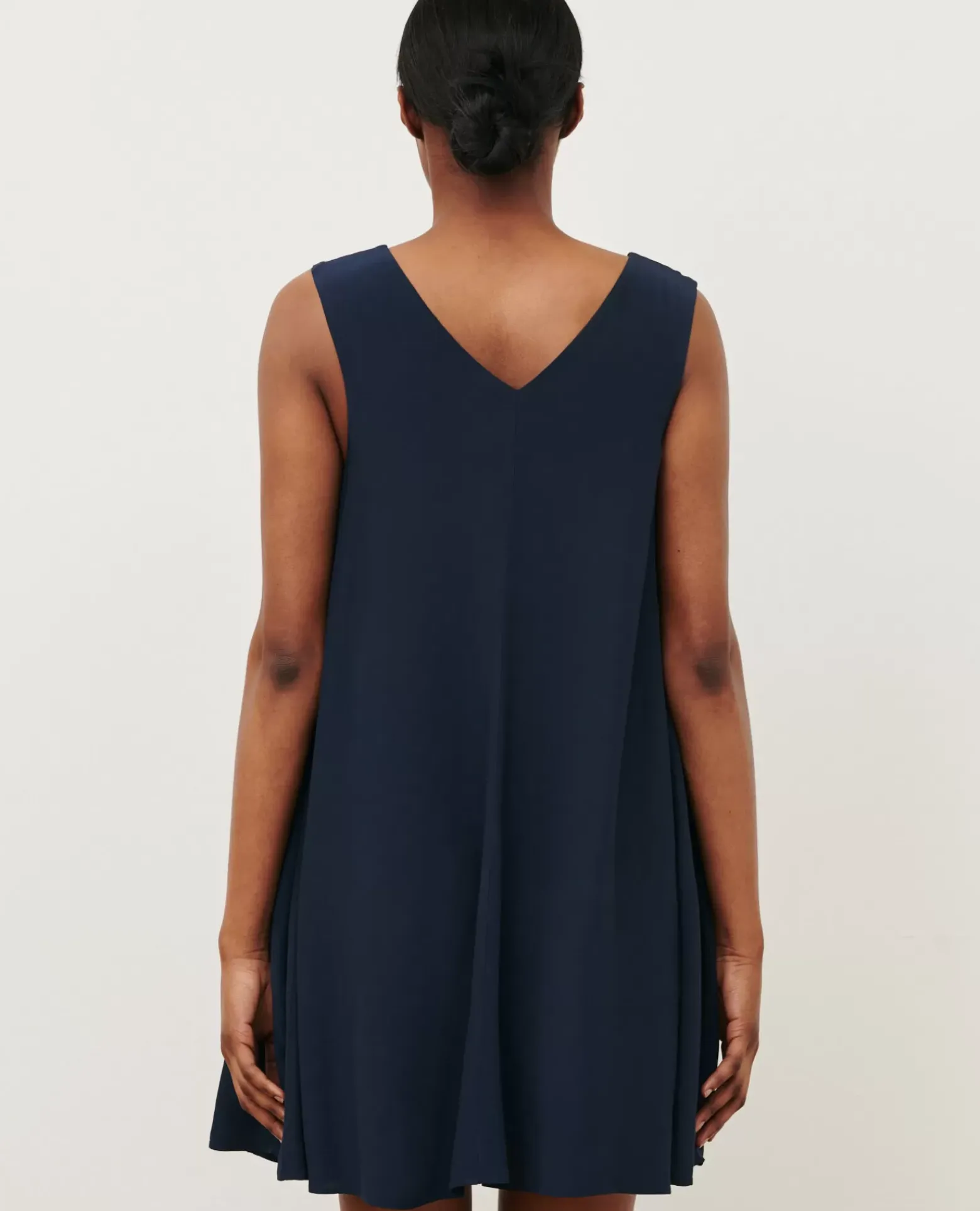 Robes|Comptoir des Cotonniers Robe Courte Fluide 0693 Navy