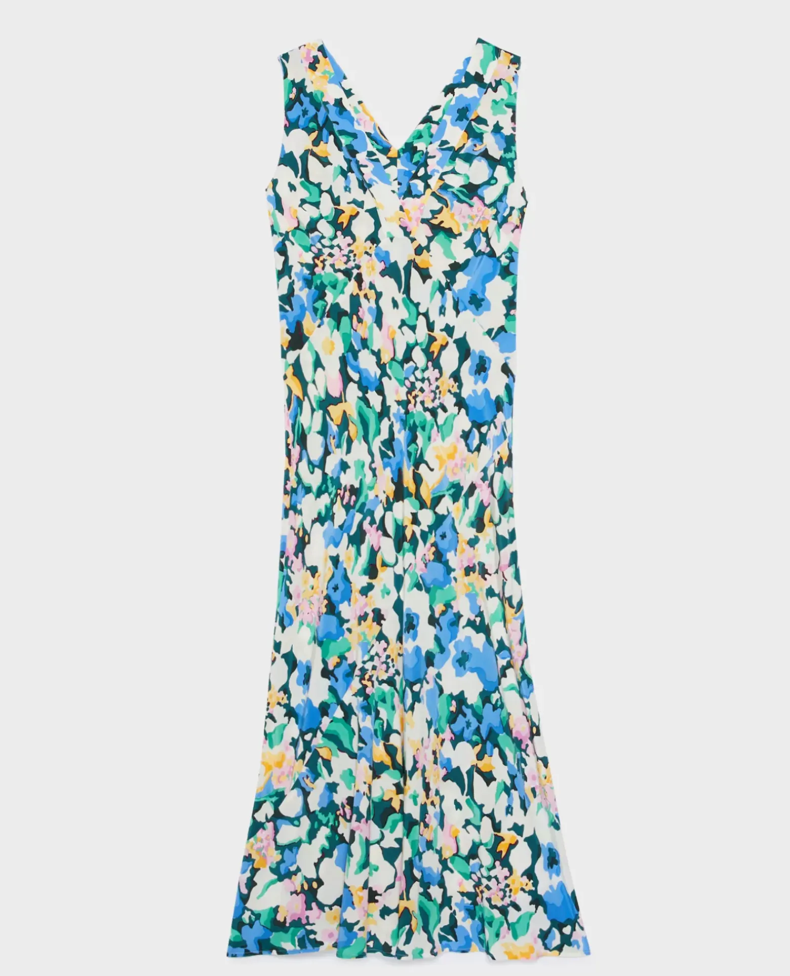 Robes|Comptoir des Cotonniers Robe Longue Fluide A610 Eden Blue