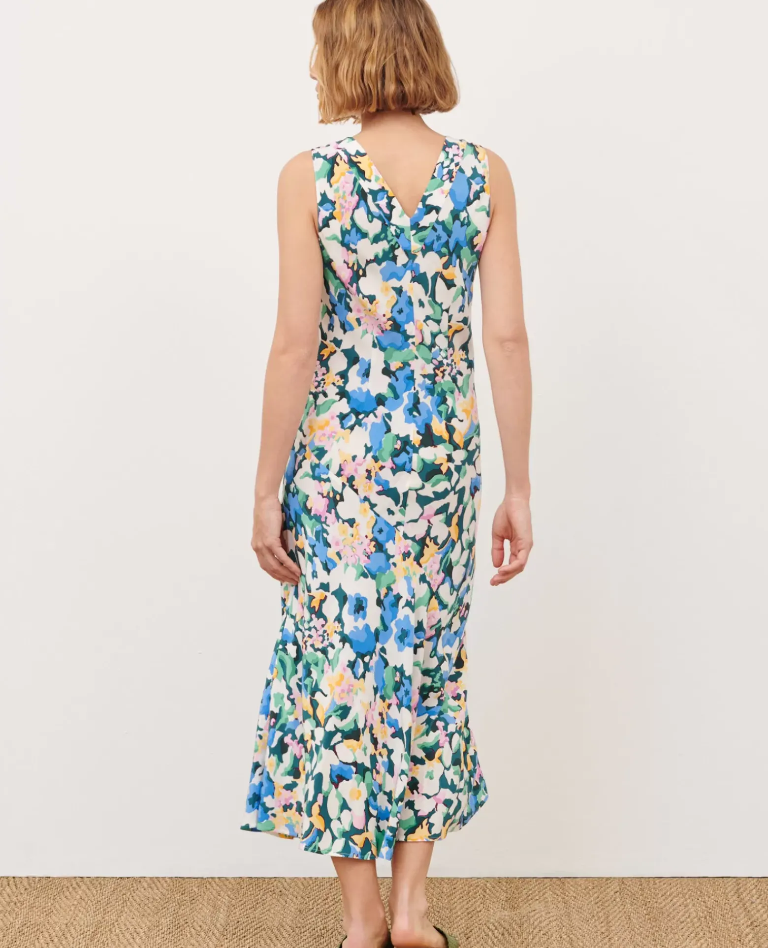 Robes|Comptoir des Cotonniers Robe Longue Fluide A610 Eden Blue
