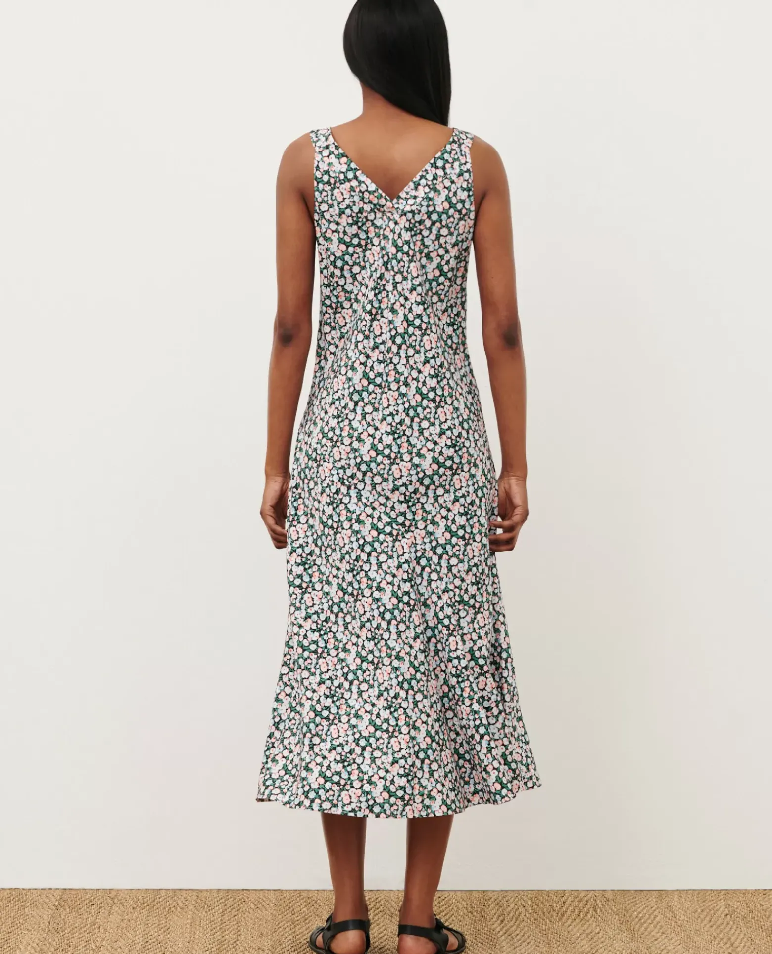 Robes|Comptoir des Cotonniers Robe Longue Imprimee 7300D 119 Print Blue