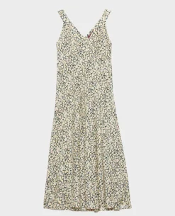 Robes|Comptoir des Cotonniers Robe Longue Imprimee 7302C 119 Print Yellow