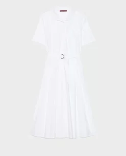 Robes|Comptoir des Cotonniers Robe Midi En Coton 0007 White
