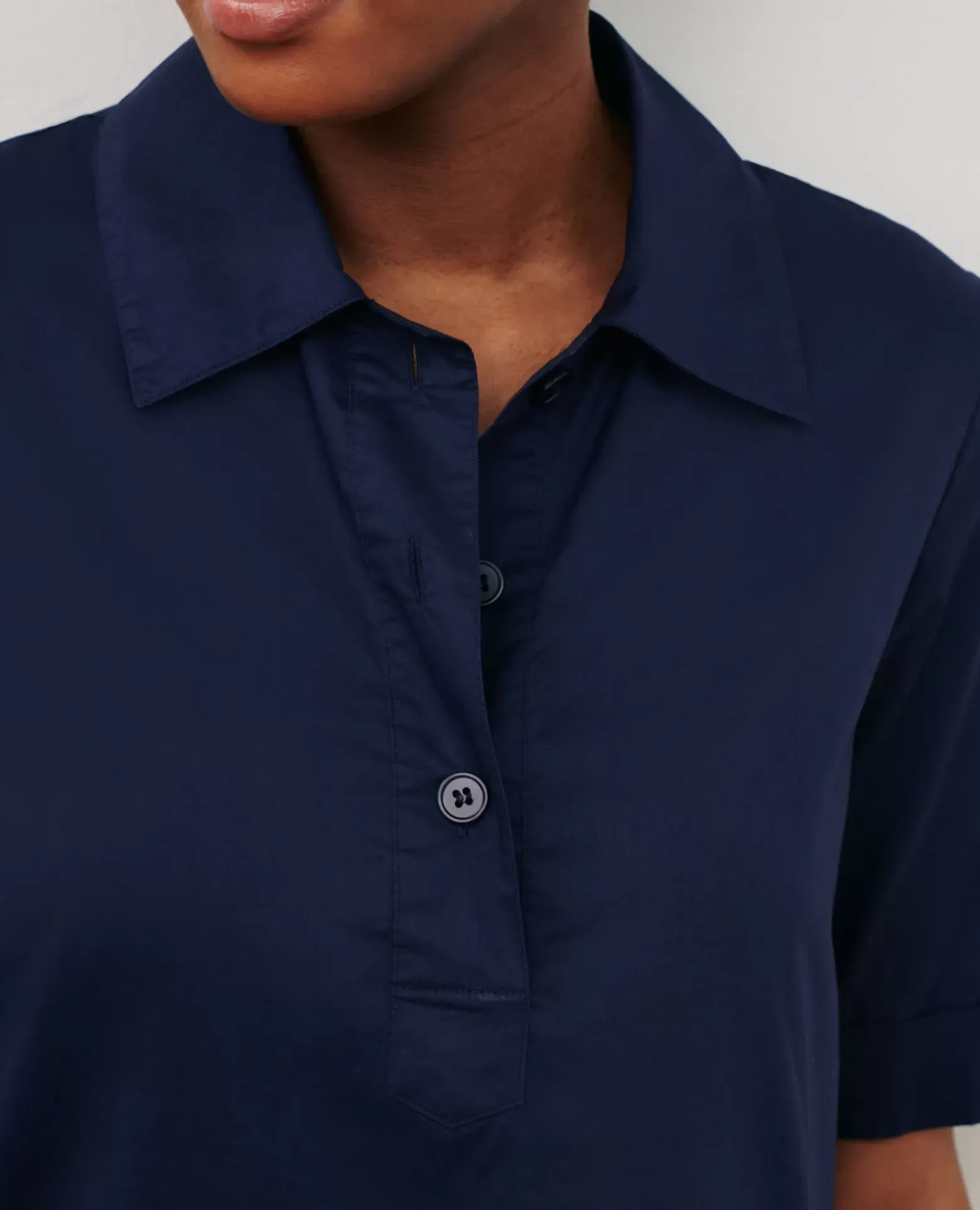 Robes|Comptoir des Cotonniers Robe Polo En Coton 68 Blue