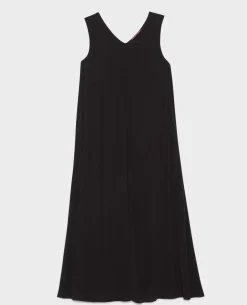 Robes|Comptoir des Cotonniers Robe Trapeze Fluide 0093 Black