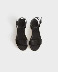Chaussures|Comptoir des Cotonniers Sandales En Cuir 8853 09 Black