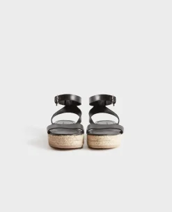 Chaussures|Comptoir des Cotonniers Sandales En Cuir 8853 09 Black