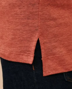 Tops|Comptoir des Cotonniers Sarah - T-Shirt En Lin 19 Wine
