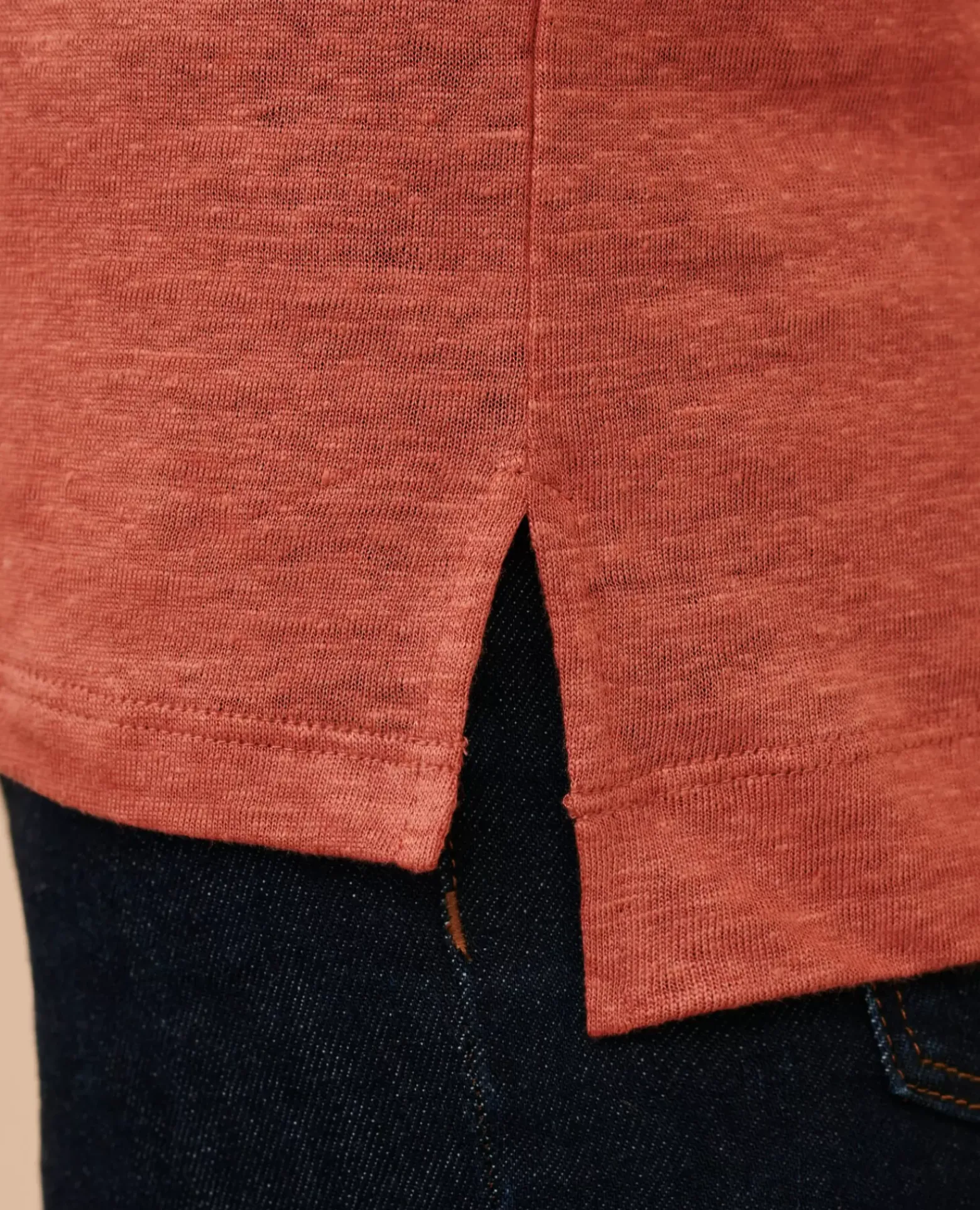 Tops|Comptoir des Cotonniers Sarah - T-Shirt En Lin 19 Wine