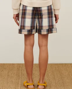 Jupes & Shorts|Comptoir des Cotonniers Short A Carreaux 0180 Wine