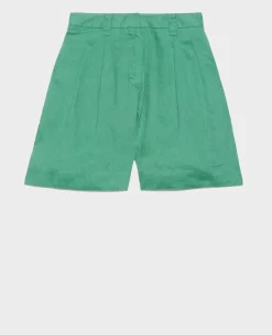 Jupes & Shorts|Comptoir des Cotonniers Short Ample En Lin 0542 Pine Green