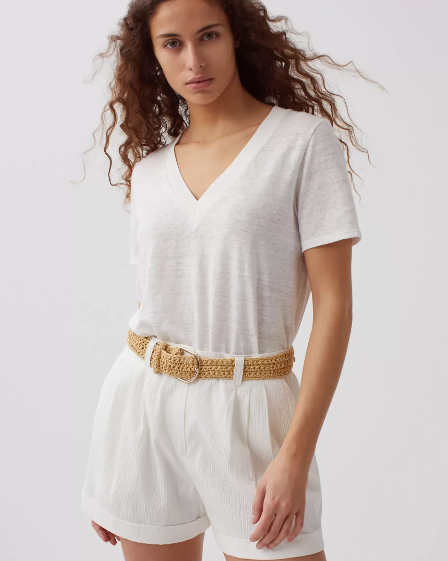 Jupes & Shorts|Comptoir des Cotonniers Short En Coton 8885 00 White