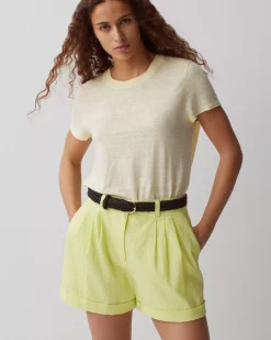 Jupes & Shorts|Comptoir des Cotonniers Short En Coton 0421 Charlock Yellow